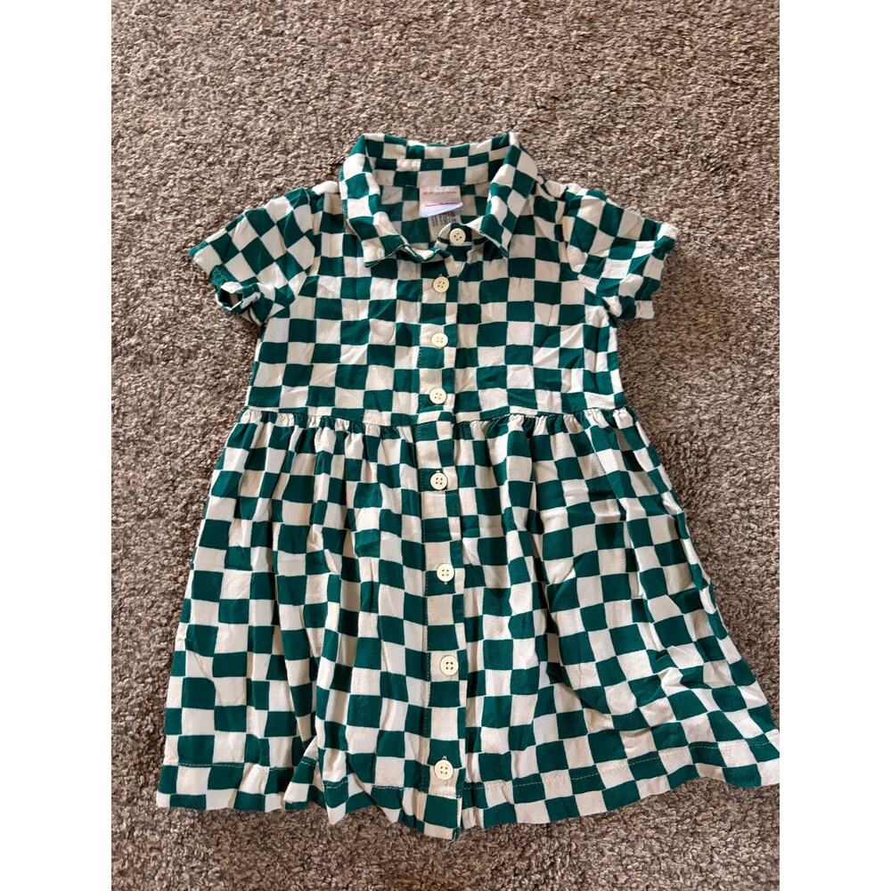 Hanna Andersson girls 18-24 checkered dress